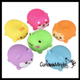 NEW - Soft Mini Kawaii Animal Stress Ball - Sensory Fidget Stress Toy - Squishy Pliable and Moldable