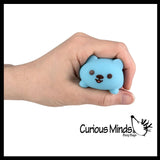 NEW - Soft Mini Kawaii Animal Stress Ball - Sensory Fidget Stress Toy - Squishy Pliable and Moldable