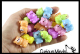 Colorful Tiny Kawaii Animal Figurines - Mini Toys - Small Novelty Prize Toy - Party Favors - Gift