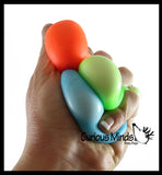 Nee-Doh Rainbow Teenie Tiny Nee-Doh 3 Pack Soft Doh Filled Stretch Ball - Ultra Squishy and Moldable Relaxing Sensory Fidget Stress Toy