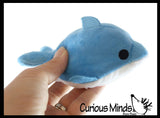 Mini Ocean Animal Small Plush Stuffed Animals - Shark, Dolphin, Walrus, Orca, Seal, Clownfish -  Adorable Tiny Mini Plushie Prize Party Favor