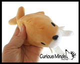 Mini Ocean Animal Small Plush Stuffed Animals - Shark, Dolphin, Walrus, Orca, Seal, Clownfish -  Adorable Tiny Mini Plushie Prize Party Favor