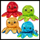 Mini Octopus Animal Small Plush Stuffed Animals - Adorable Tiny Mini Plushie Prize Party Favor