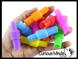 Tiny Pull and Pop Snap Expanding Flexible Accordion Tube Toy - Free Play - Open Ended Fidget Toy