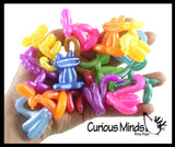 NEW - Cute Colorful Balloon Animals - Stretchy Soft Figurines - Mini Toys - Small Novelty Prize Toy - Party Favors - Gift