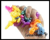 NEW - Cute Colorful Balloon Animals - Stretchy Soft Figurines - Mini Toys - Small Novelty Prize Toy - Party Favors - Gift