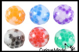 Mini Water Bead Filled Stress Balls 1.5"  Stress Ball Glob Balls - Squishy Gooey Squish Sensory Squeeze Balls