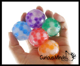 Mini Water Bead Filled Stress Balls 1.5"  Stress Ball Glob Balls - Squishy Gooey Squish Sensory Squeeze Balls