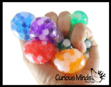 Mini Water Bead Filled Stress Balls 1.5"  Stress Ball Glob Balls - Squishy Gooey Squish Sensory Squeeze Balls