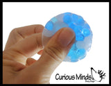 Mini Water Bead Filled Stress Balls 1.5"  Stress Ball Glob Balls - Squishy Gooey Squish Sensory Squeeze Balls