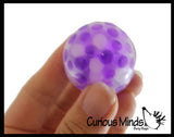 Mini Water Bead Filled Stress Balls 1.5"  Stress Ball Glob Balls - Squishy Gooey Squish Sensory Squeeze Balls