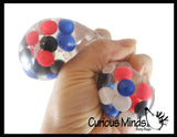 Bumpy Molecule DNA Ball - Squishy Fidget Ball - Unique Fun Stress Ball Filled with Squishy Balls