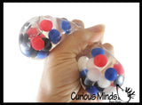 Bumpy Molecule DNA Ball - Squishy Fidget Ball - Unique Fun Stress Ball Filled with Squishy Balls