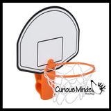 Trashcan Basketball Set - Mini Backboard and Hoop Attaches to A Trash Can - Fun Miniature Sports Game