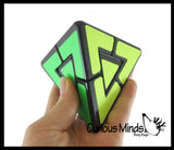 Triangle Pyramid Speed Cube Multi-Colored Puzzle Cube Games Toy - Problem-Solving Brain Teaser Logic Toys - Travel Toy Fidget