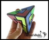 Triangle Pyramid Speed Cube Multi-Colored Puzzle Cube Games Toy - Problem-Solving Brain Teaser Logic Toys - Travel Toy Fidget