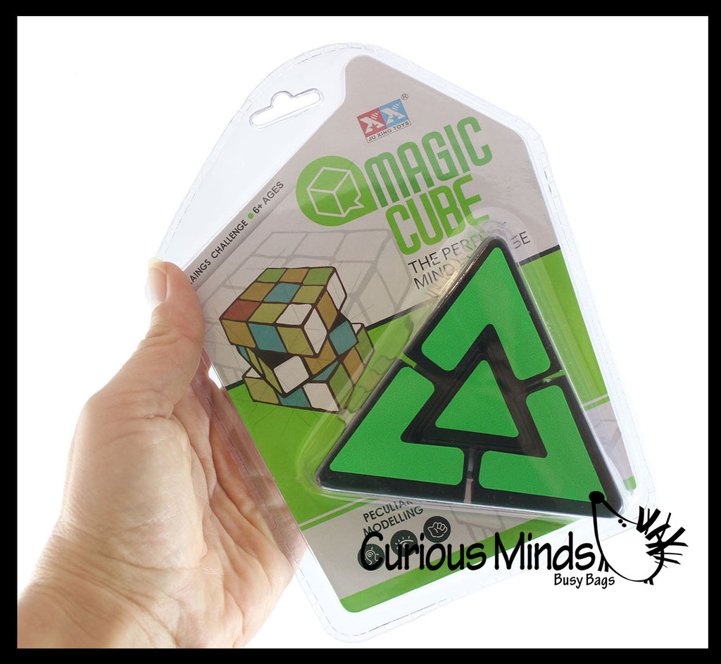 Triangle Pyramid Speed Cube Multi-Colored Puzzle Cube Games Toy - Problem-Solving Brain Teaser Logic Toys - Travel Toy Fidget