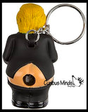 Donald Trump Pooping Keychain - Novelty Gag Toy - Squeeze to Poop