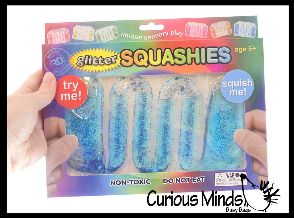 NEW - Squishy Water Tube Fidget Toy - Push Goo Through Maze Tube - Sensory Calm Down