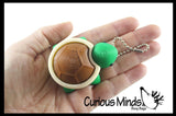 Turtle Keyboard Key Fidget Clicker  - 3D Printed Cute Turtle Shell Click on Keychain