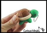 Turtle Keyboard Key Fidget Clicker  - 3D Printed Cute Turtle Shell Click on Keychain