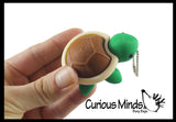 Turtle Keyboard Key Fidget Clicker  - 3D Printed Cute Turtle Shell Click on Keychain