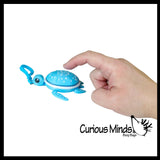Turtle Large Keyboard Key Fidget Clicker  - 3D Printed Cute Turtle Shell Click on Keychain