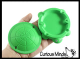 Tiny Mini Sized Turtle Sandbox - Mini Container with Lid - Cute Storage