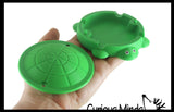 Tiny Mini Sized Turtle Sandbox - Mini Container with Lid - Cute Storage