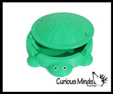 Tiny Mini Sized Turtle Sandbox - Mini Container with Lid - Cute Storage