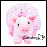 Cute Pig in Tutu Plush Stuffed Animals - Adorable Piggy Soft and Cuddly Mini Animal Plushie Plushy