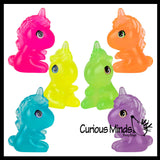 Glow in the Dark Unicorn Soft Figurines - Collectible Prizes and Rewards