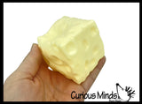 Coconut Oil Vaseline Cheese Squishy Ball - No Rebound Soft Satisfying Squish