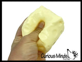 Coconut Oil Vaseline Cheese Squishy Ball - No Rebound Soft Satisfying Squish
