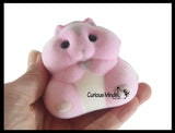 NEW - Soft Velvet Flocked Chubby Hamster Slow Rise Foam Squishy Toy