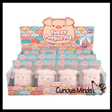 NEW - Soft Velvet Flocked Chubby Pig Slow Rise Foam Squishy Toy