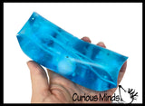 Jumbo Blob Fish Animal Water Filled Tube Snake Stress Toy - Squishy Slippery Wiggler Sensory Fidget Ball Blobfish