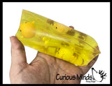 Jumbo Blob Fish Animal Water Filled Tube Snake Stress Toy - Squishy Slippery Wiggler Sensory Fidget Ball Blobfish