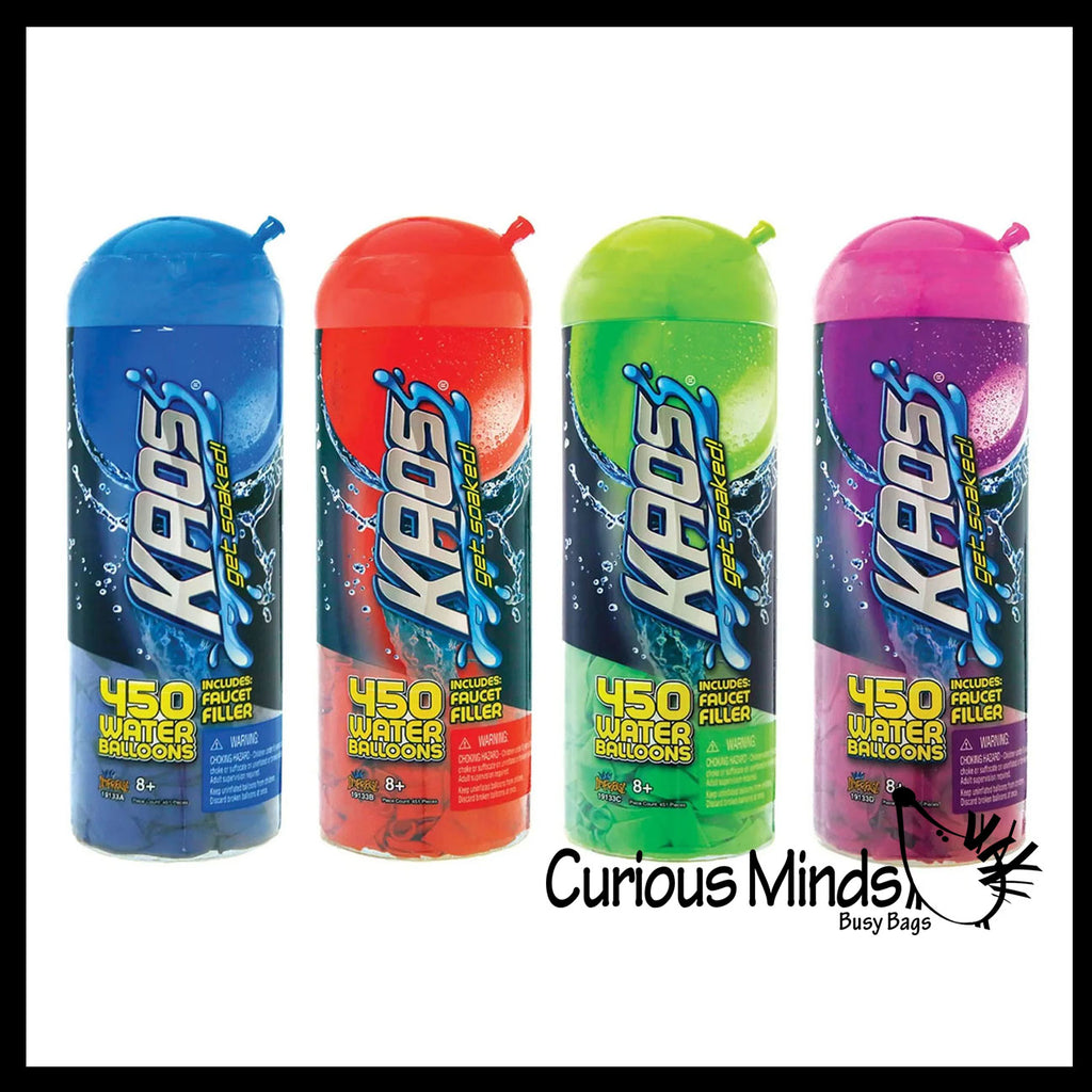 Kaos Get Soaked 450 Water Balloons Plus Faucet Filler