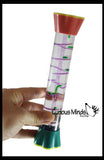 NEW - Bubble Helix Spiral Liquid Dripping Stick Timer - Calm Down Jar - Soothing and Calming Motion - Liquid Timer Sensory Office Desk Toy - Visual Stimulation