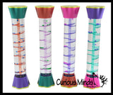 NEW - Bubble Helix Spiral Liquid Dripping Stick Timer - Calm Down Jar - Soothing and Calming Motion - Liquid Timer Sensory Office Desk Toy - Visual Stimulation