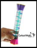 NEW - Bubble Helix Spiral Liquid Dripping Stick Timer - Calm Down Jar - Soothing and Calming Motion - Liquid Timer Sensory Office Desk Toy - Visual Stimulation