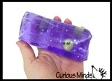 Jumbo Alien Animal Water Filled Tube Snake Stress Toy - Squishy Slippery Wiggler Sensory Fidget Ball