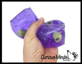 Jumbo Alien Animal Water Filled Tube Snake Stress Toy - Squishy Slippery Wiggler Sensory Fidget Ball