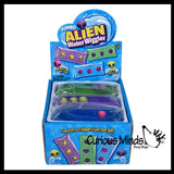 Jumbo Alien Animal Water Filled Tube Snake Stress Toy - Squishy Slippery Wiggler Sensory Fidget Ball