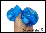 Jumbo Shark Animal Water Filled Tube Snake Stress Toy - Squishy Slippery Wiggler Sensory Fidget Ball Weiner