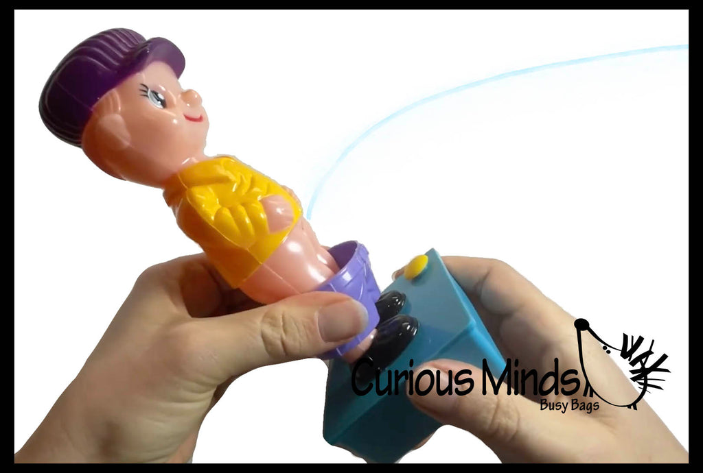 NEW - Wee Boy - Funny Peeing Boy Squirt Gun - Pull Down Shorts to Pee - Fun Gag Gift - Hibachi Kitchen Gadget Toy