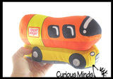 Oscar Mayer Weinermobile  Plush Toy - Cute Food Stuffed Animal - Hot Dog Lover Weiner Car
