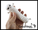 3 Different Halloween Fidgets Ghost, Skeleton and Jack O Lantern Pumpkin - Wiggle Articulated Jointed Moving Holloween