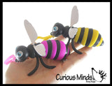 NEW - Bumble Bee Fidget - Clip-on Wiggle Articulated Jointed Moving Toy - Unique